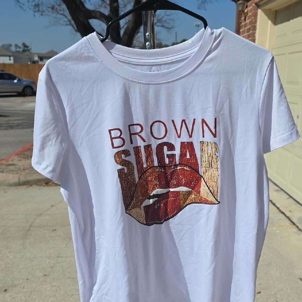 SHEIN White Crew Neck T-Shirt